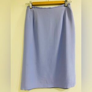 Valentino Miss V Light Purple Silk Pencil Skirt 6